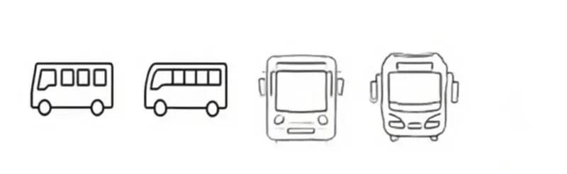 Autobús viajando hacia Zunil con paisajes verdes alrededor